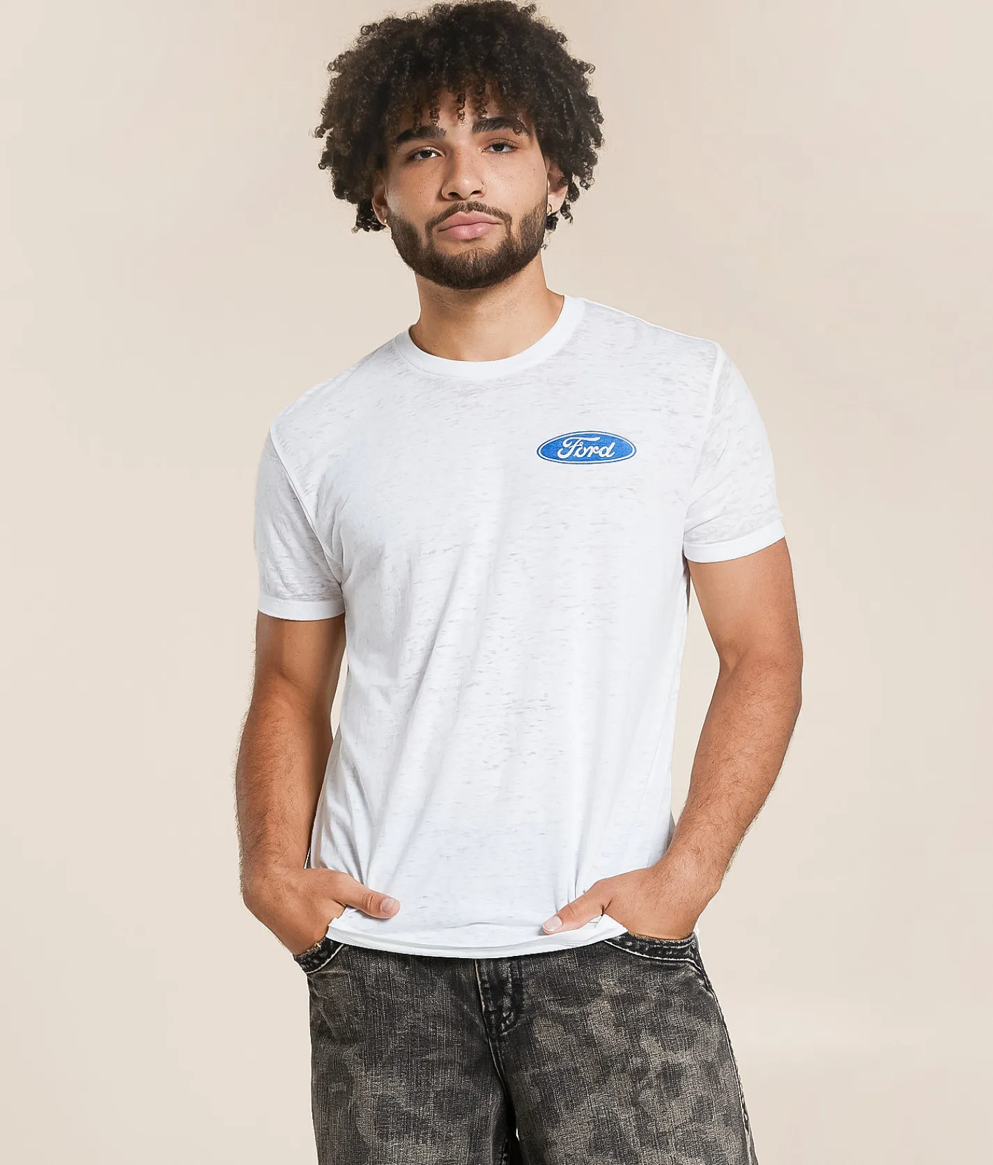 Junkfood Ford Four Wheeling T-Shirt White Online