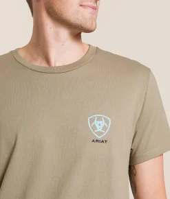 Tops|Graphic T-Shirts | Ariat Forged Freedom Shield T-Shirt Fallen Rock