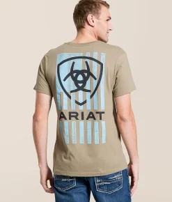 Tops|Graphic T-Shirts | Ariat Forged Freedom Shield T-Shirt Fallen Rock