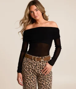 Tops | Free People Forget Me Not Bodysuit Black