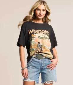 Tops | Wrangler® For The Ride T-Shirt Black Beauty