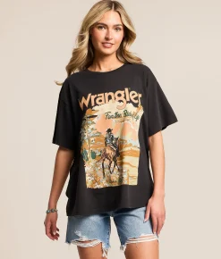 Tops | Wrangler® For The Ride T-Shirt Black Beauty