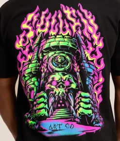 Tops|Graphic T-Shirts | Sullen Fortress T-Shirt Jet Black