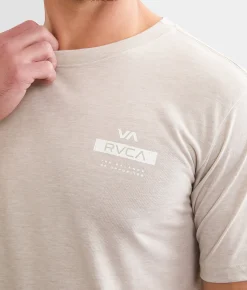Graphic T-Shirts | RVCA Forward Sport T-Shirt Dark Khaki Heather