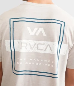 Graphic T-Shirts | RVCA Forward Sport T-Shirt Dark Khaki Heather