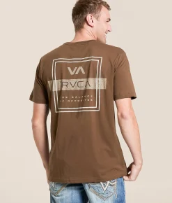 Tops|Graphic T-Shirts | RVCA Forward T-Shirt Bombay Brown