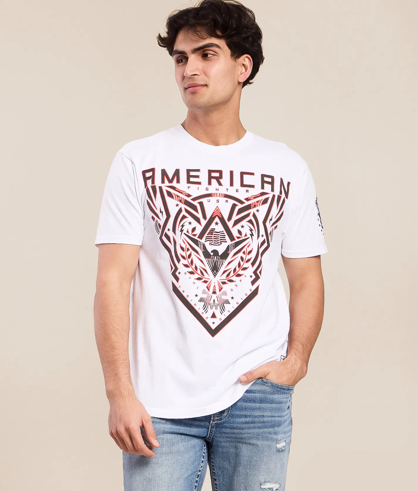 Graphic T-Shirts | American Fighter Fountain Lake T-Shirt White