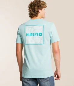 Hurley Four Corners T-Shirt Olive Streaky H2O Dri Slu Outlet