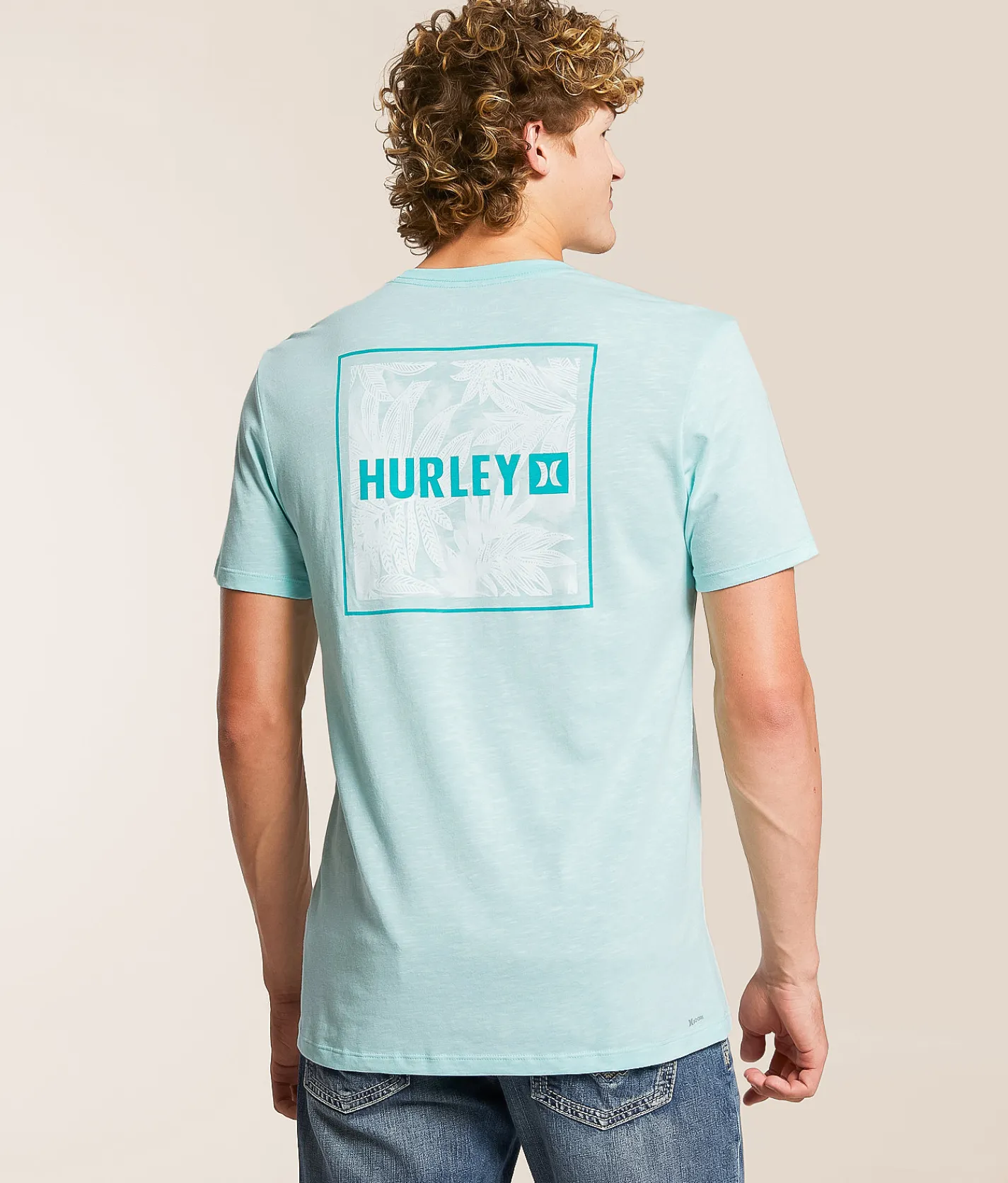 Hurley Four Corners T-Shirt Olive Streaky H2O Dri Slu Outlet