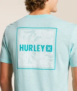 Hurley Four Corners T-Shirt Olive Streaky H2O Dri Slu Outlet