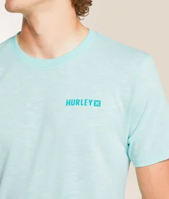 Hurley Four Corners T-Shirt Olive Streaky H2O Dri Slu Outlet