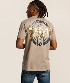 Tops|Graphic T-Shirts | American Fighter Foxpark T-Shirt Desert Taupe