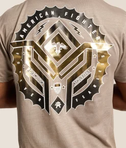 Tops|Graphic T-Shirts | American Fighter Foxpark T-Shirt Desert Taupe