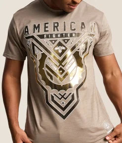 Tops|Graphic T-Shirts | American Fighter Foxpark T-Shirt Desert Taupe