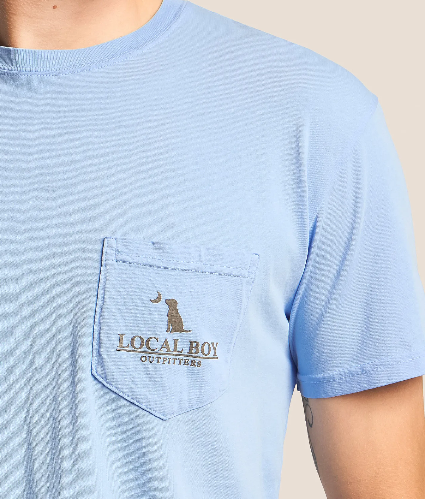 Tops|Graphic T-Shirts | Local Boy Outfitters Framed Fill T-Shirt Washed Denim