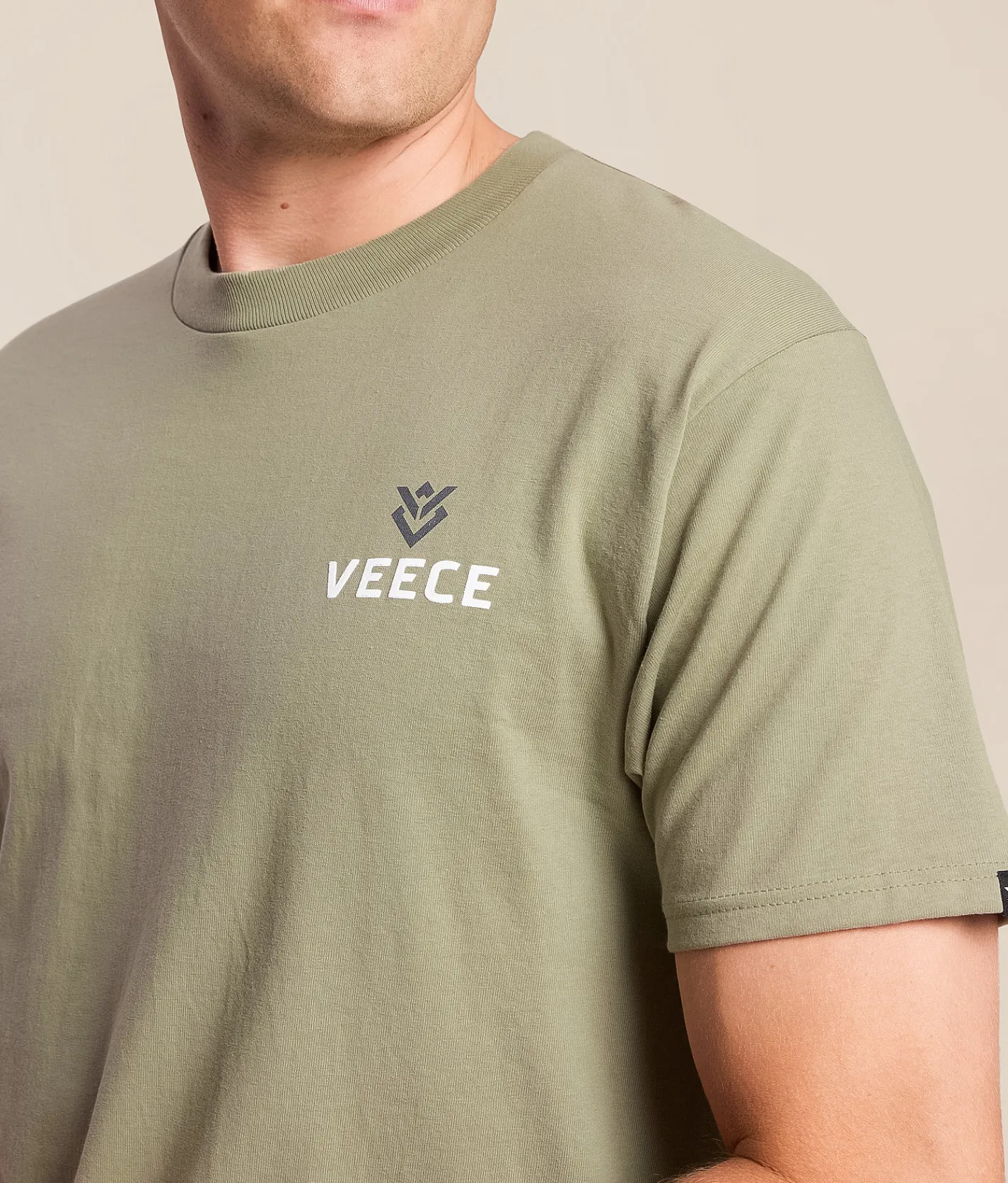 Veece Framed Step Fade T-Shirt Desert Green Hot