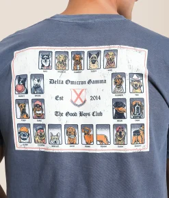 Tops|Graphic T-Shirts | Old Row Frat Composite T-Shirt Denim