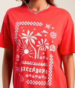 Billabong Free Bird T-Shirt Fiesta Red Clearance