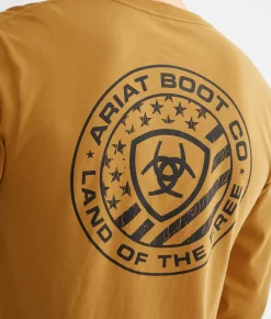 Graphic T-Shirts | Ariat Free Circle T-Shirt Harvest Gold