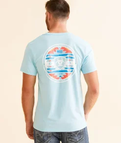 Graphic T-Shirts | Ariat Freedom Circle T-Shirt Sky Blue Heather
