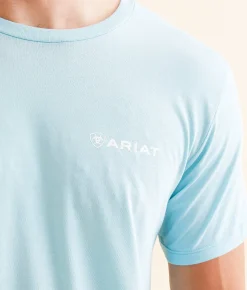 Graphic T-Shirts | Ariat Freedom Circle T-Shirt Sky Blue Heather