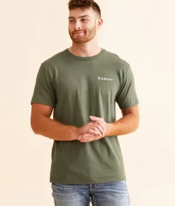 Ariat Freedom Circle T-Shirt Surplus Green Sale