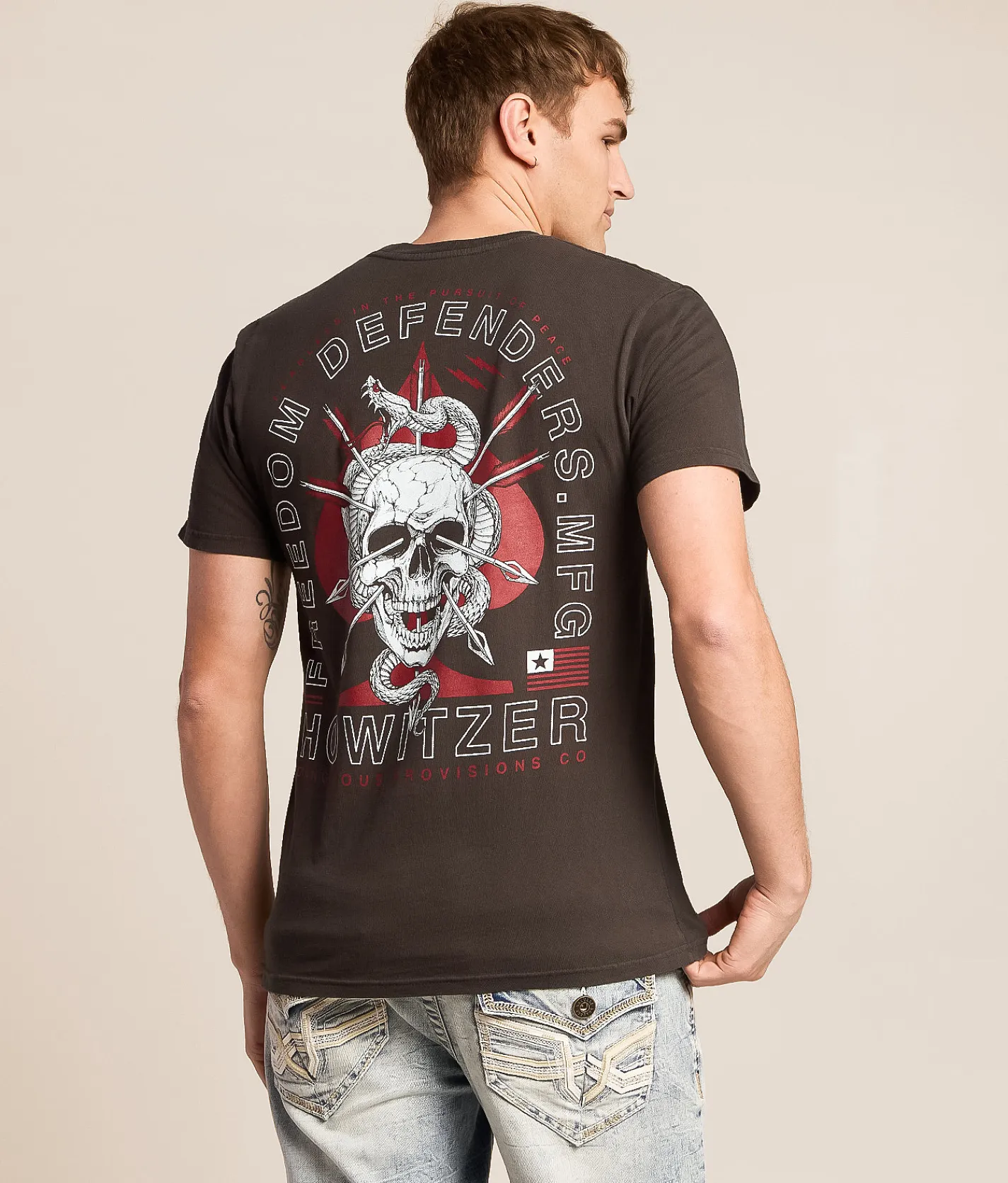 Howitzer Freedom Defender T-Shirt Vintage Black