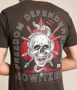 Howitzer Freedom Defender T-Shirt Vintage Black