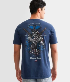 Graphic T-Shirts | Howitzer Freedom Fighter T-Shirt Denim Black Heather