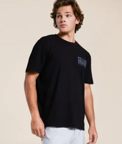 Tops|Graphic T-Shirts | Salty Crew Freedom Flag T-Shirt Black