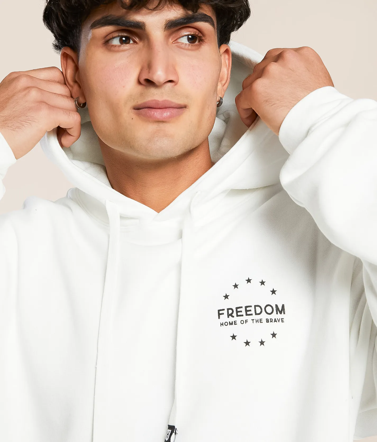 Howitzer Freedom Hooded Sweatshirt Antique White
