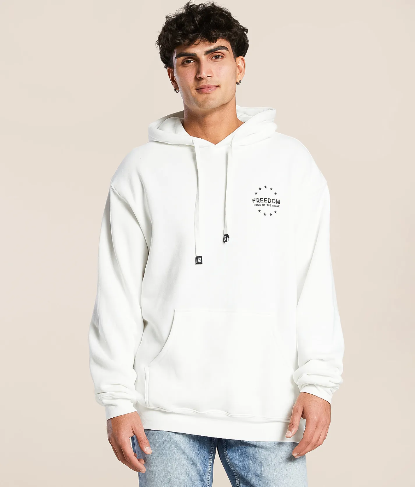 Howitzer Freedom Hooded Sweatshirt Antique White