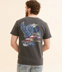 Tail Chasers Club Freedom Hunt T-Shirt Pepper Pigment Dye Outlet