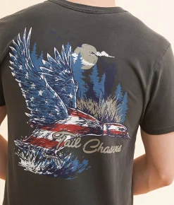 Tail Chasers Club Freedom Hunt T-Shirt Pepper Pigment Dye Outlet
