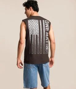 Tops | Howitzer Freedom Muscle Tank Top Vintage Black