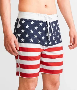 Howitzer Freedom Stretch Boardshort White Clearance
