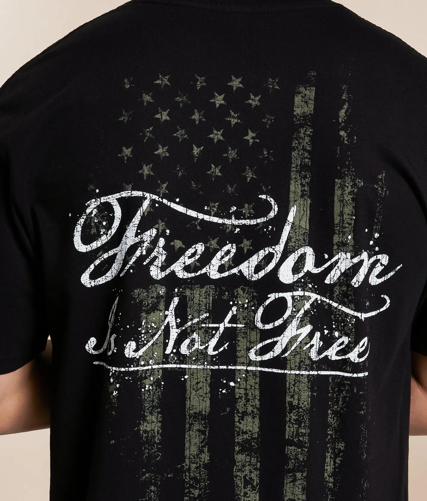 Tops|Graphic T-Shirts | Howitzer Freedom Stripes T-Shirt Black