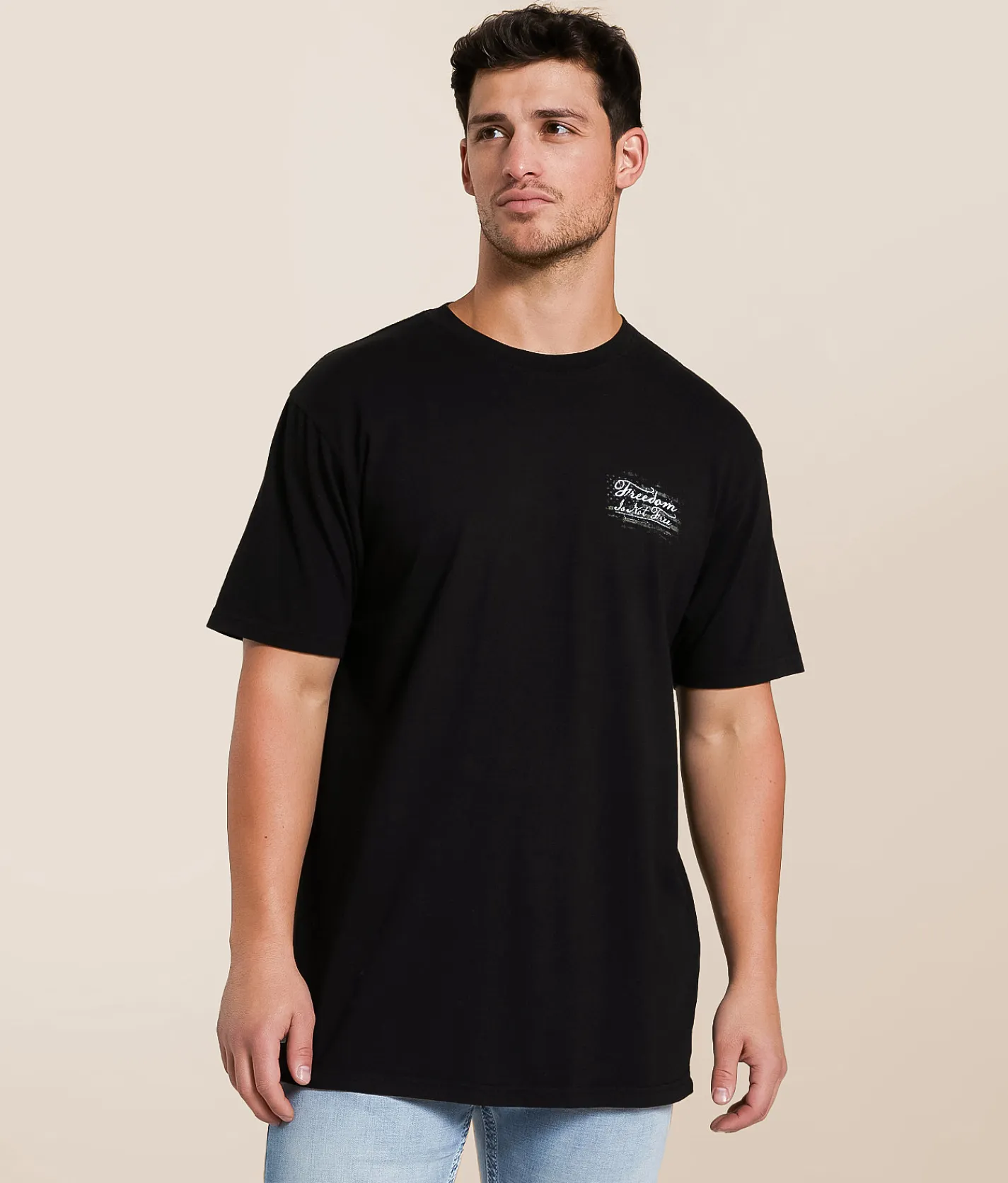 Tops|Graphic T-Shirts | Howitzer Freedom Stripes T-Shirt Black