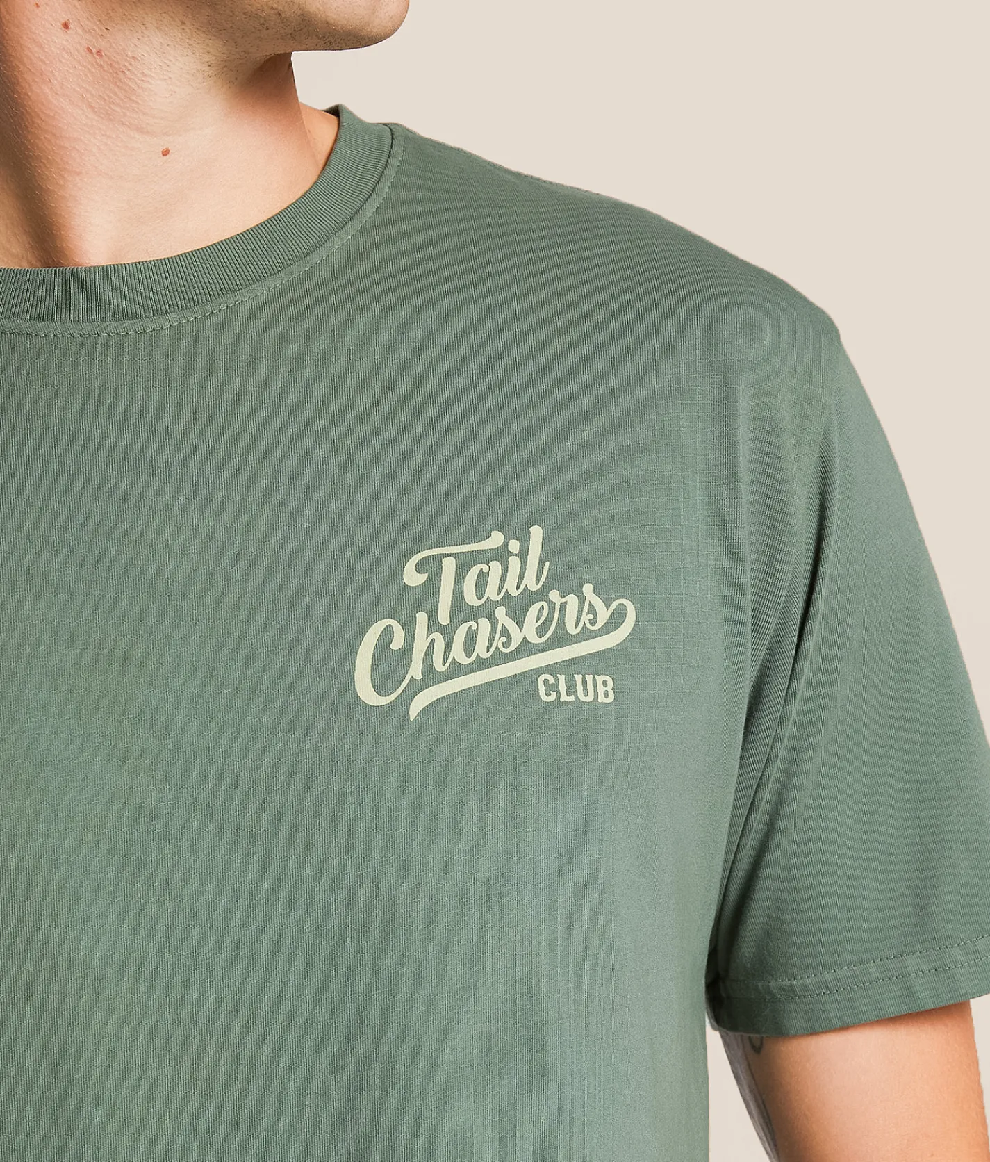 Tops|Graphic T-Shirts | Tail Chasers Club Freedom To Hunt T-Shirt Mulled Basil