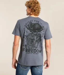 Tops|Graphic T-Shirts | Howitzer Freedom T-Shirt Turbulence