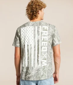 Tops|Graphic T-Shirts | Howitzer Freedom T-Shirt Sand