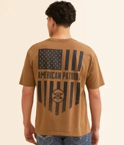 Graphic T-Shirts | Howitzer Freedom Union T-Shirt Timberwolf