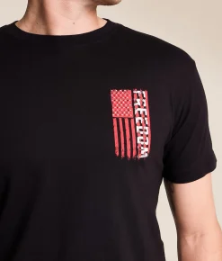 Howitzer Free Flag T-Shirt Black Outlet