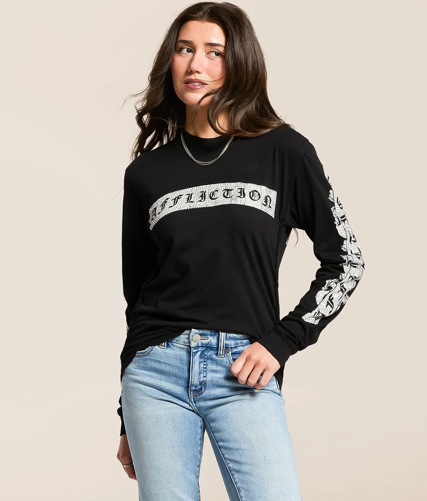 Affliction Free Mind T-Shirt Black Reactive
