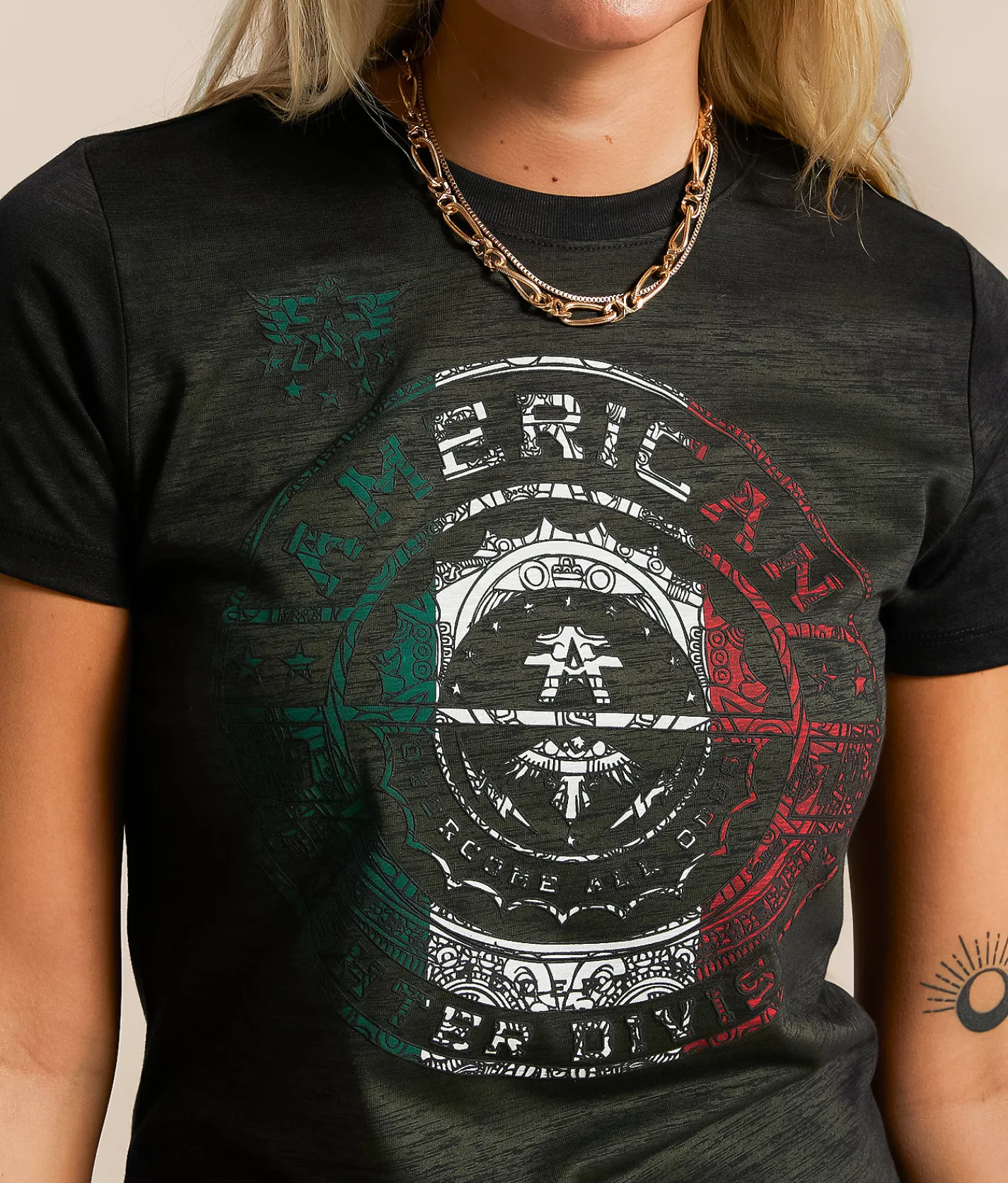 Tops | American Fighter Freemont T-Shirt Black Military Green