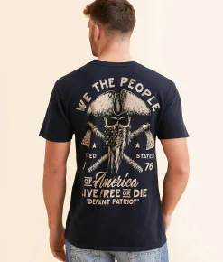 Howitzer Free Or Die T-Shirt Obsidian Clearance