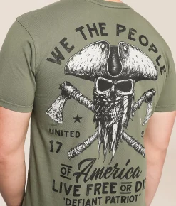 Graphic T-Shirts | Howitzer Free Or Die T-Shirt Tea Leaf