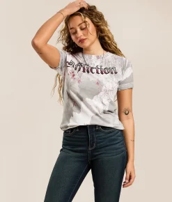 Affliction Free T-Shirt White Hot