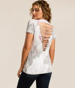 Affliction Free T-Shirt White Hot