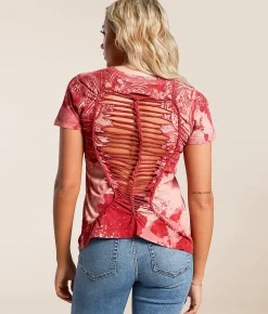 Tops | Affliction Free T-Shirt Cranberry